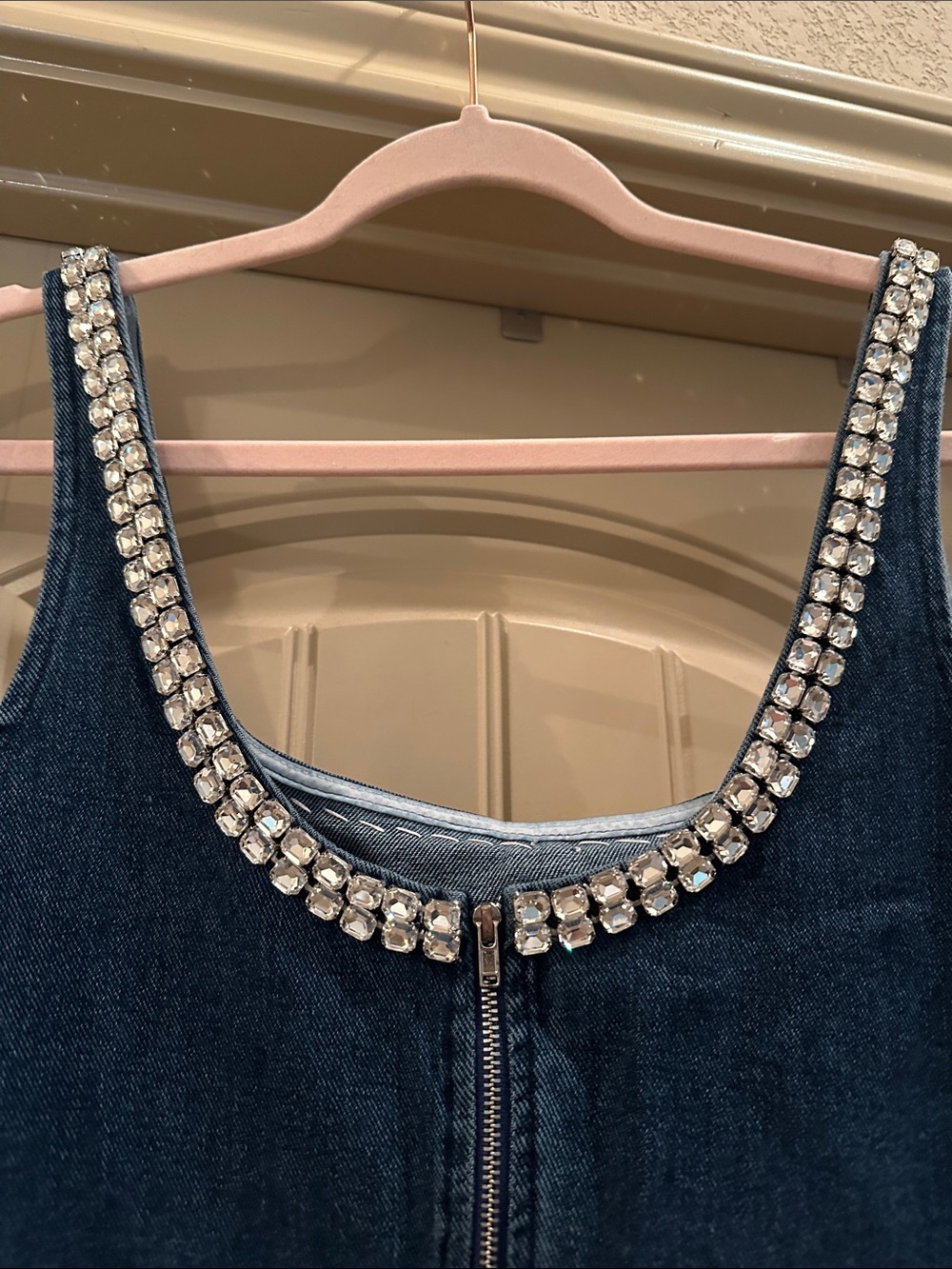 Denim & Sparkle Dress - Picture 6 of 8